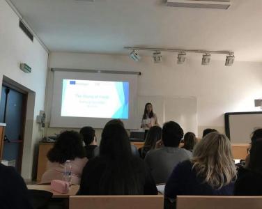 Gida Teknolojisi Programı hocalarımızdan Öğr. Gör. Ece GİRAY Erasmus Personel Hareketliliği kapsamında-Avrupa'daki partner üniversitelerimizden biri olan İtalya'nın Foggia kentindeki University of Foggia'da ders vererek tecrübelerini paylaşmıştır.   